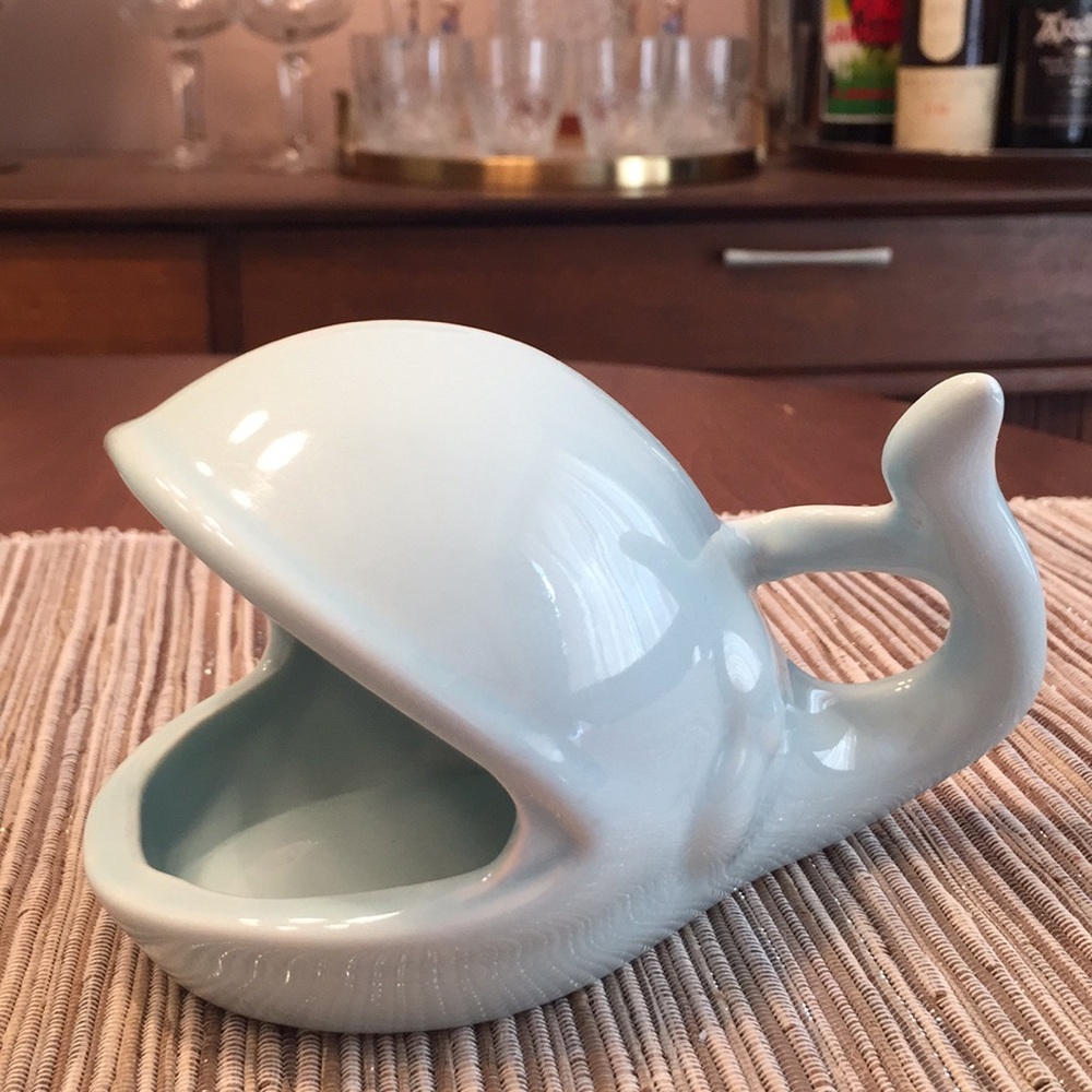 Blue Ceramic Whale